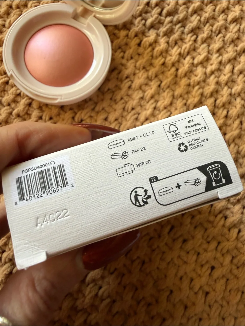Rare Beauty Soft Pinch Baked Blush — Peach-Pink Cheer